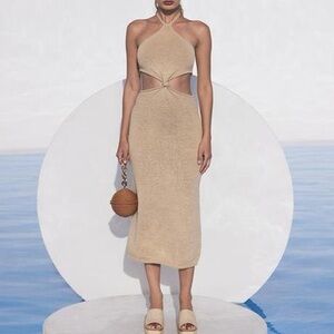 Cult Gaia Knit Dress Sand Size Small